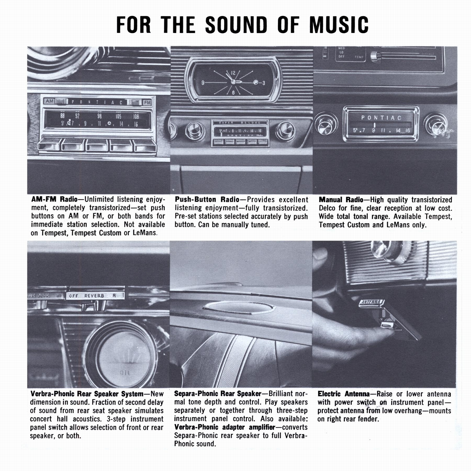 1964 Pontiac Dealer Installed Accessories